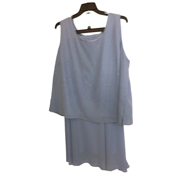 DANA Kay Light Blue 3 Piece Dressy Skirt Suit - Picture 9 of 16